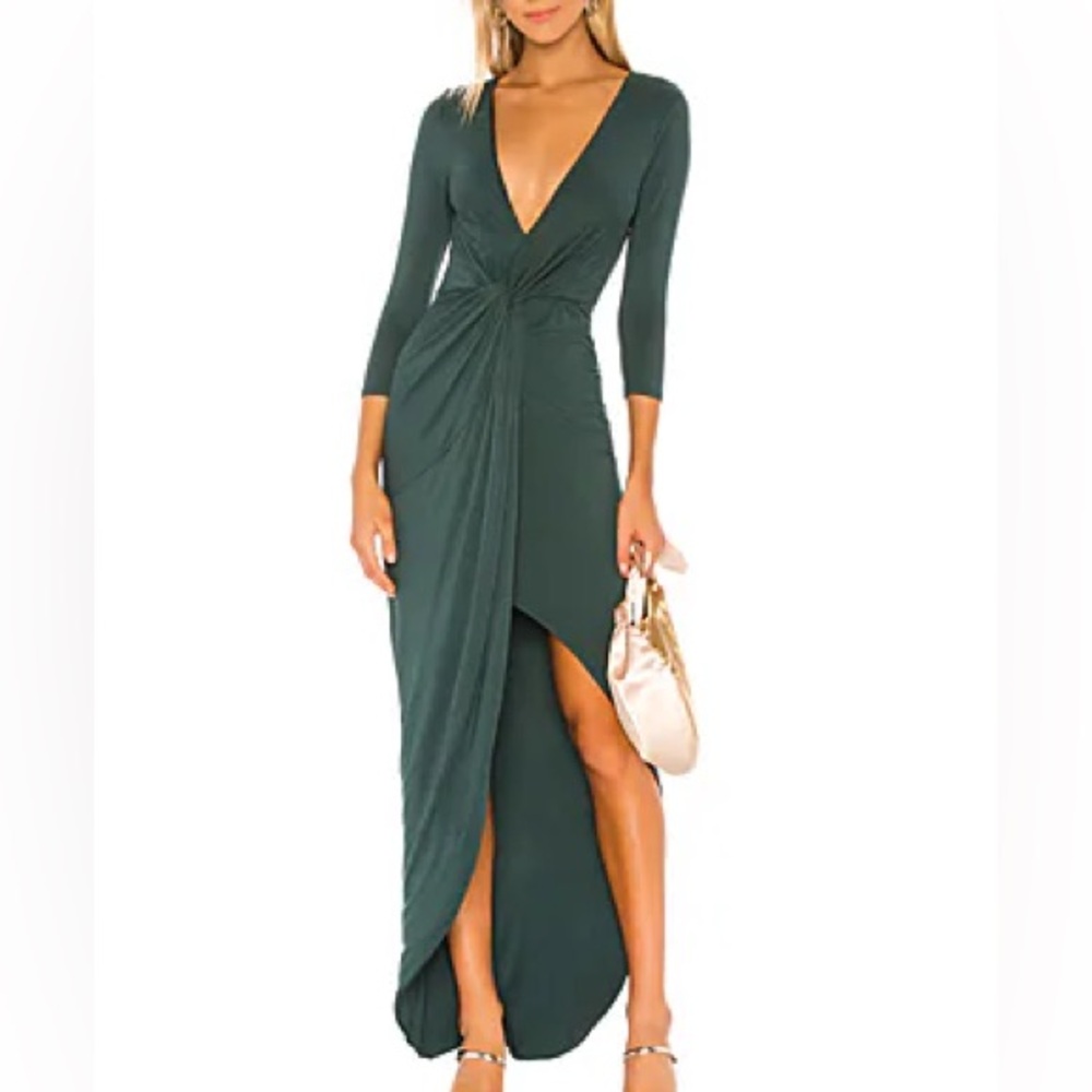 $178 NWT Green Lovers + Friends Sundance Maxi Dress in Everglade Green Sz Small